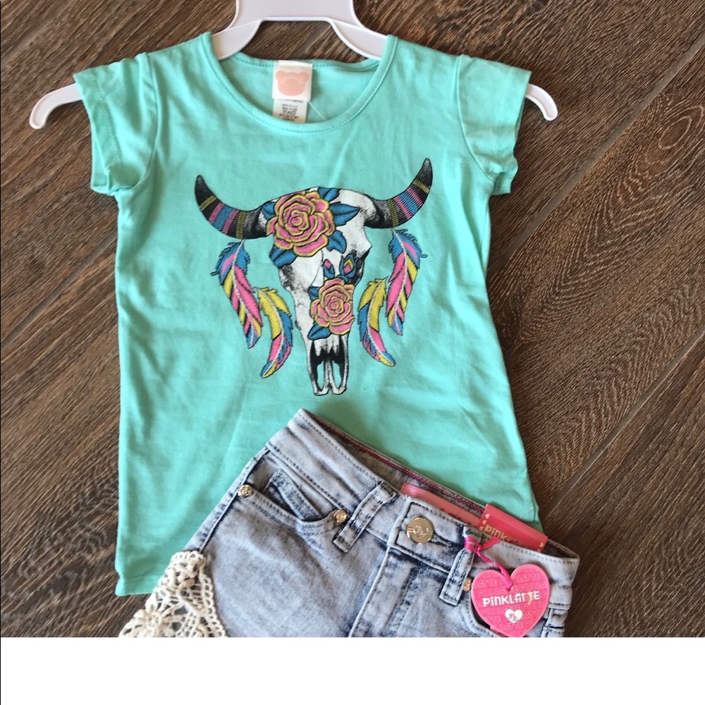 Mint Skull Top